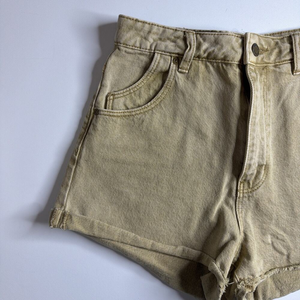 Rollas Dusters Harvest High Rise Slim Shorts Womens Size 27 Tan Brown Sand EUC - Picture 3 of 14